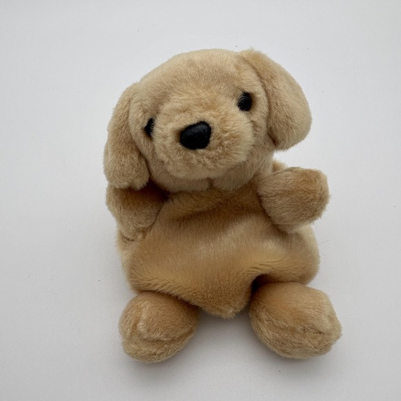 Aurora Other - Aurora Palm Pals Original Tan Puppy‎ Dog Mini Plush Stuffed Animal Toy Mini Size